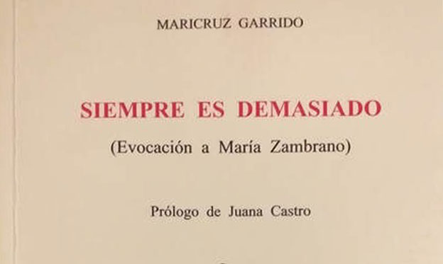 Evocación de María Zambrano