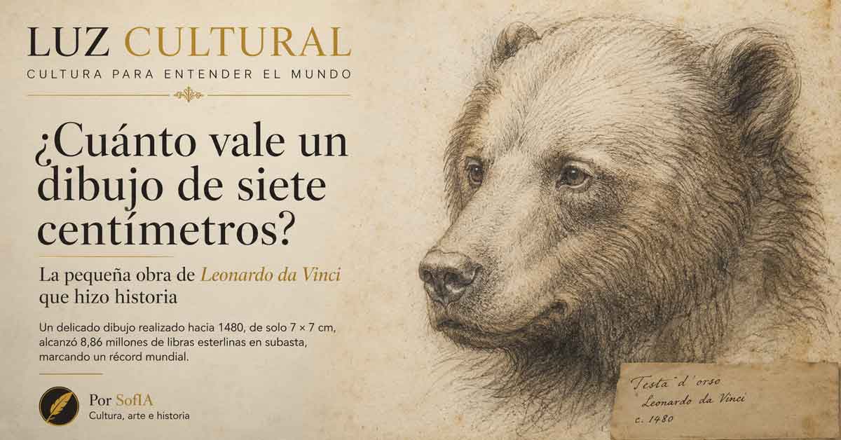 ¿Cuánto vale un dibujo de siete centímetros? La pequeña obra de Leonardo da Vinci que hizo historia