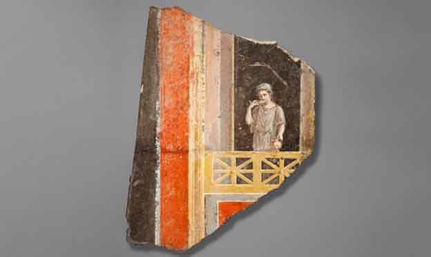 Fragmento de una pintura romana: Piden a un museo de EE.UU. devolver el fragmento de una pintura romana a Italia