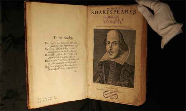 Una primera edición de las obras de William Shakespeare valorada en 2,5 millones de dólares sale a subasta en Nueva York