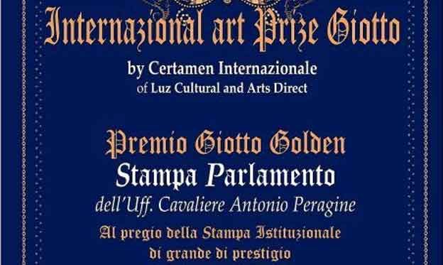 Il prestigioso Premio Giotto de las Artes Europeas