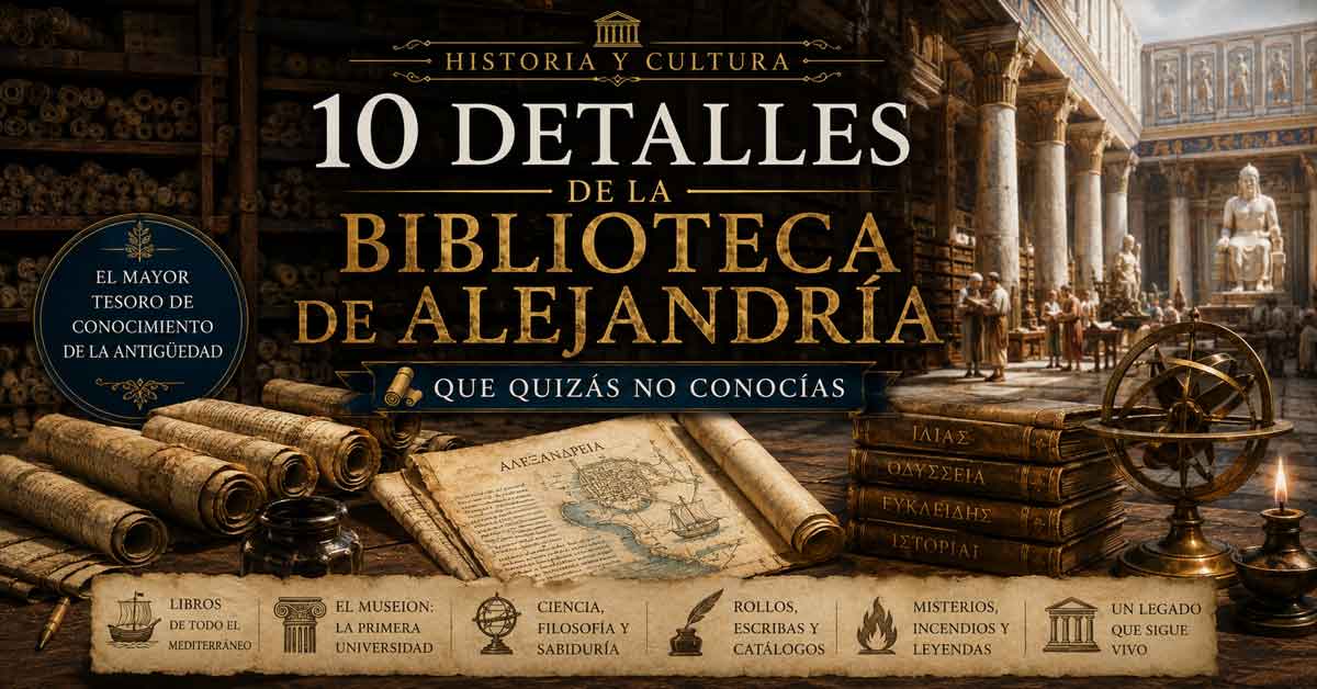 10 detalles de la Biblioteca de Alejandría que quizás no conocías