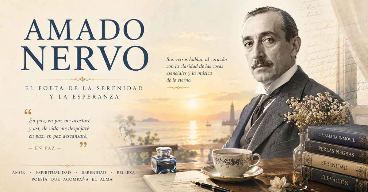Amado Nervo: el poeta que convirtió la serenidad en una forma de belleza