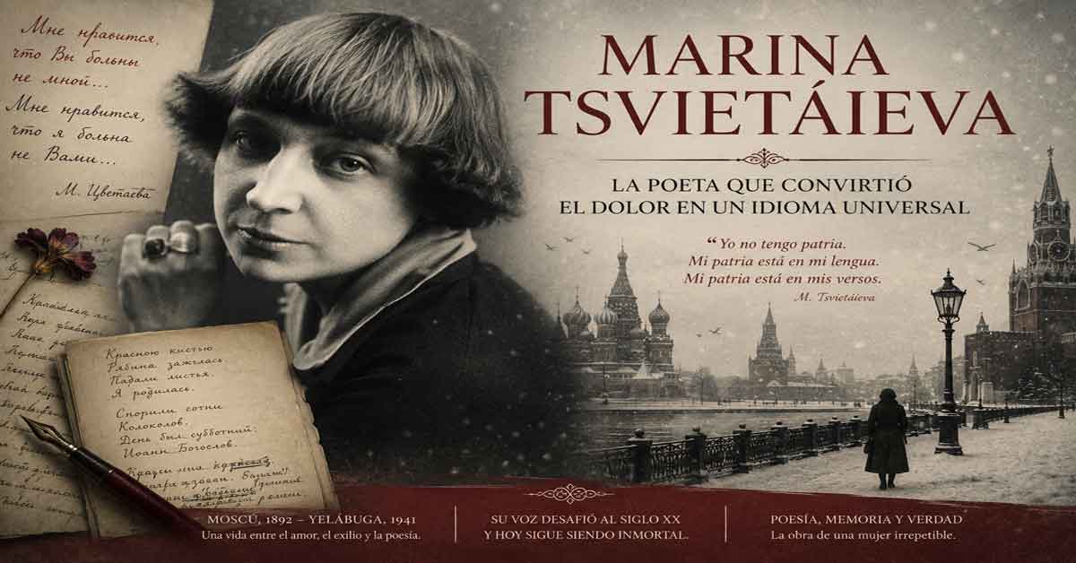 Marina Tsvietáieva: la poeta que convirtió el dolor en un idioma universal