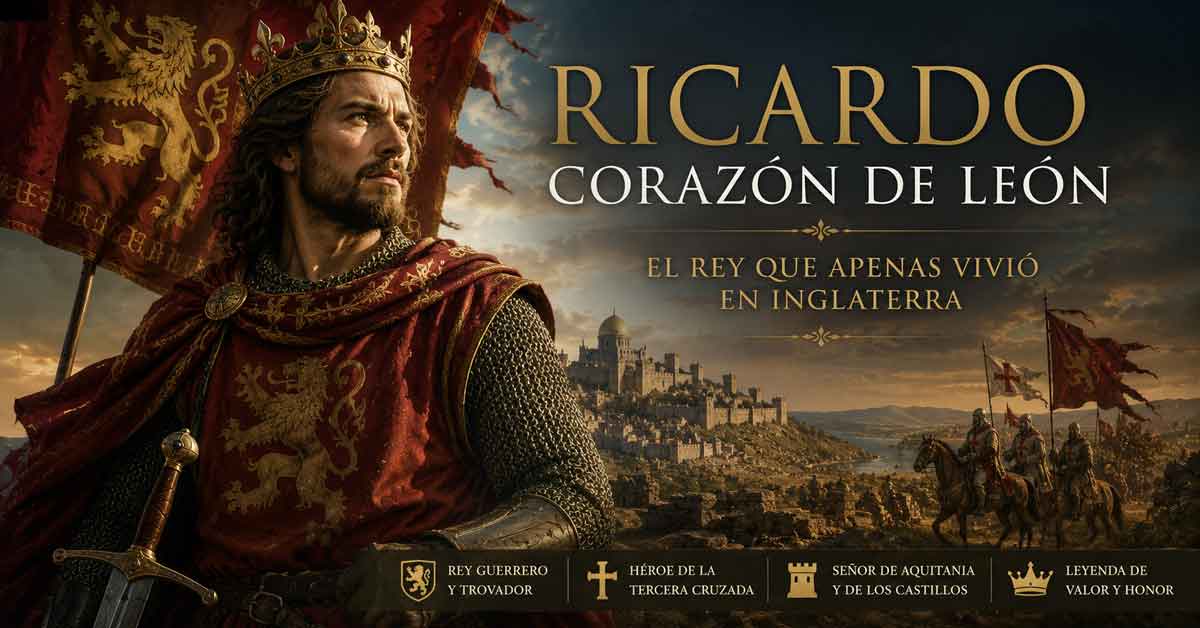 Ricardo Corazón de León: el rey que apenas vivió en Inglaterra