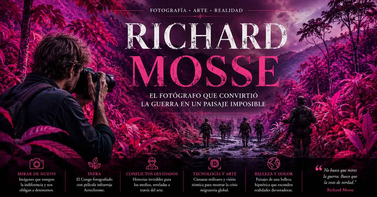 Richard Mosse: el fotógrafo que convirtió la guerra en un paisaje imposible