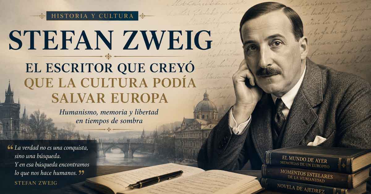 Stefan Zweig: el escritor que creyó que la cultura podía salvar Europa