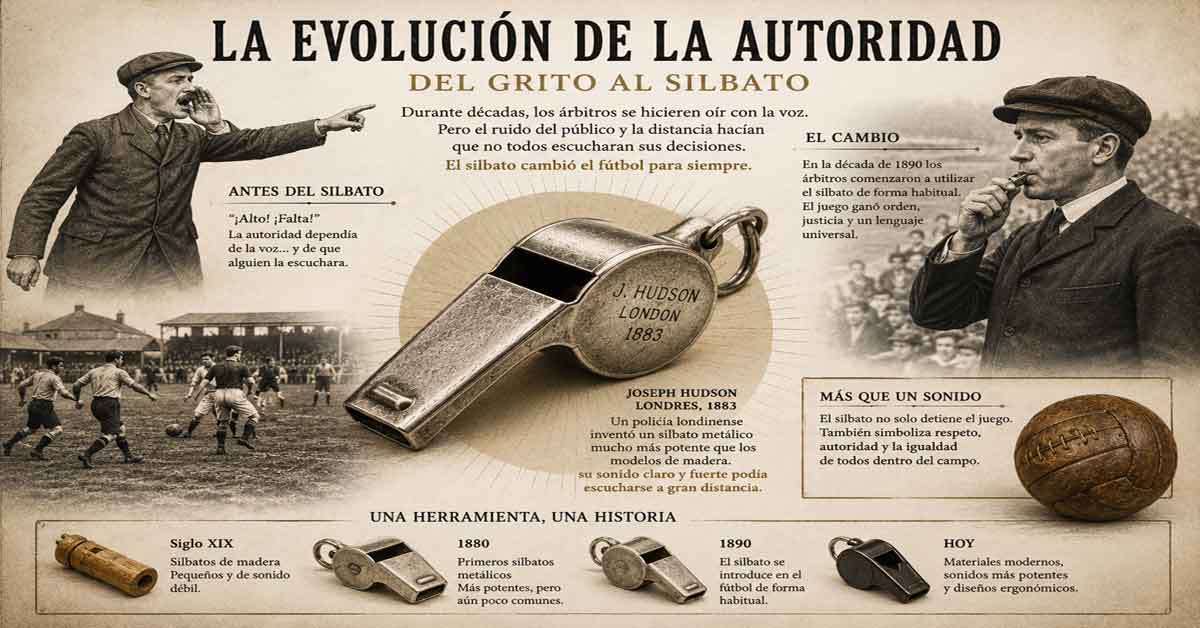 Cuando el árbitro todavía no llevaba silbato 4 La curiosa historia del día en que el fútbol descubrió el sonido de la autoridad