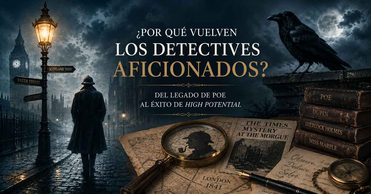 ¿Por qué vuelven los detectives aficionados? Del legado de Poe al éxito de High Potential