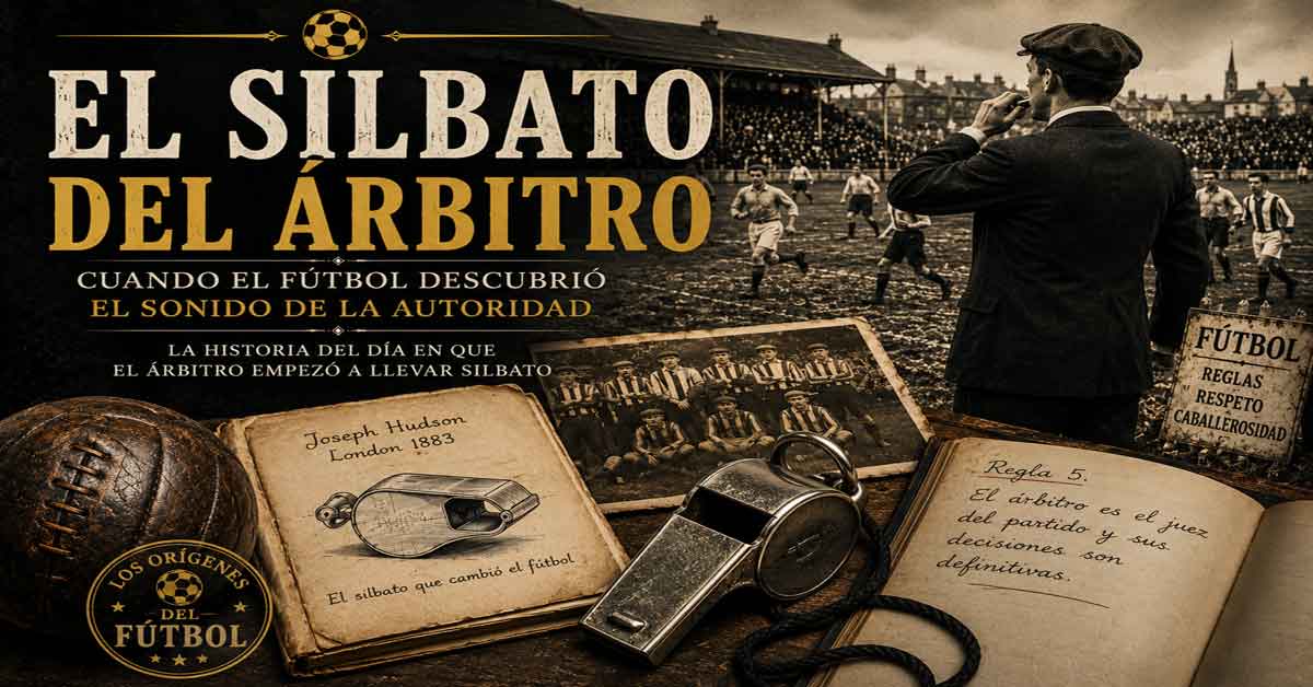 Cuando el árbitro todavía no llevaba silbato