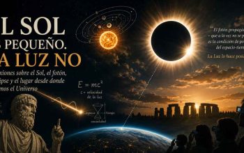 El Sol es pequeño. La luz no