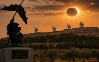 El próximo eclipse en el Quijote Cósmico de Alcázar de San Juan