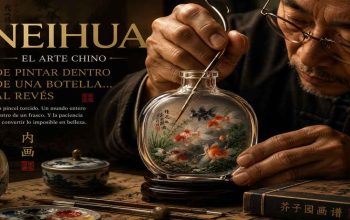  Neihua: el arte chino de pintar dentro de una botella al revés
