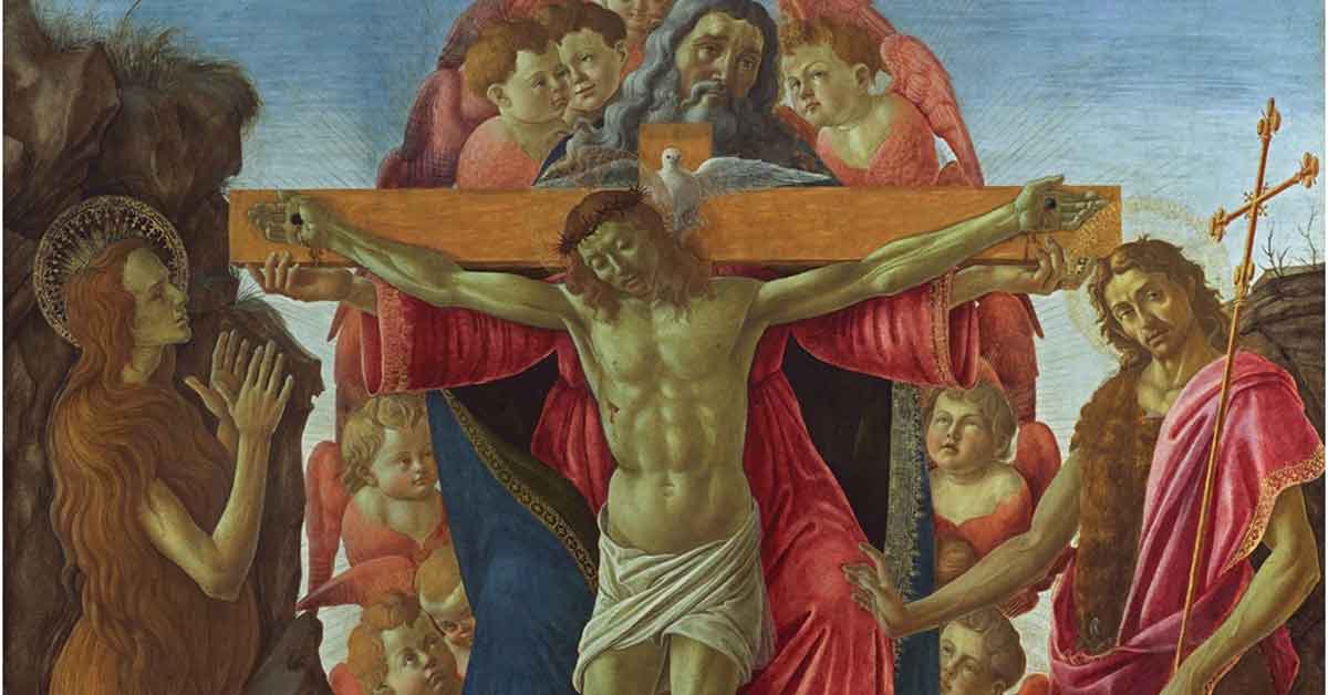 Botticelli, una firma oculta en el Gólgota: nueva investigación sobre el retablo de la trinidad