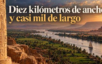 Diez kilómetros de ancho y casi mil de largo