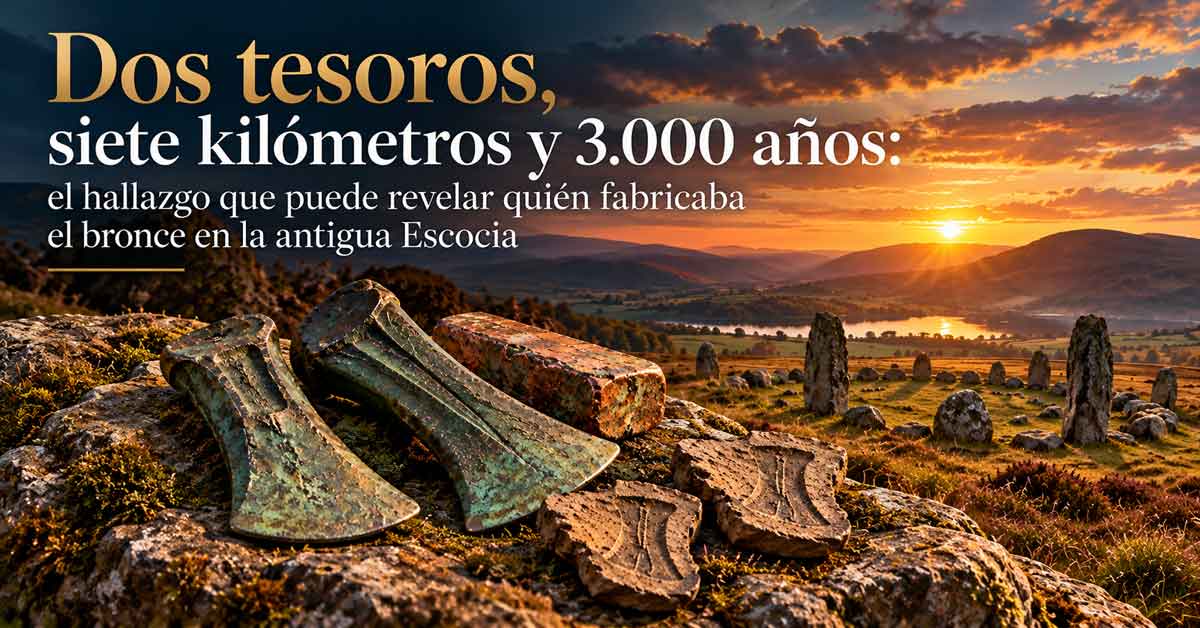 Dos tesoros, siete kilómetros y 3.000 años: el hallazgo que puede revelar quién fabricaba el bronce en la antigua Escocia