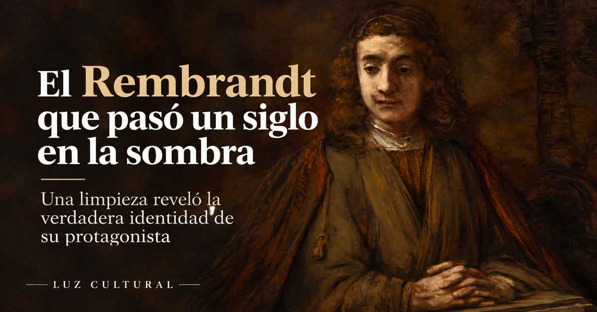El Rembrandt que pasó un siglo en la sombra: una limpieza reveló la verdadera identidad de su protagonista