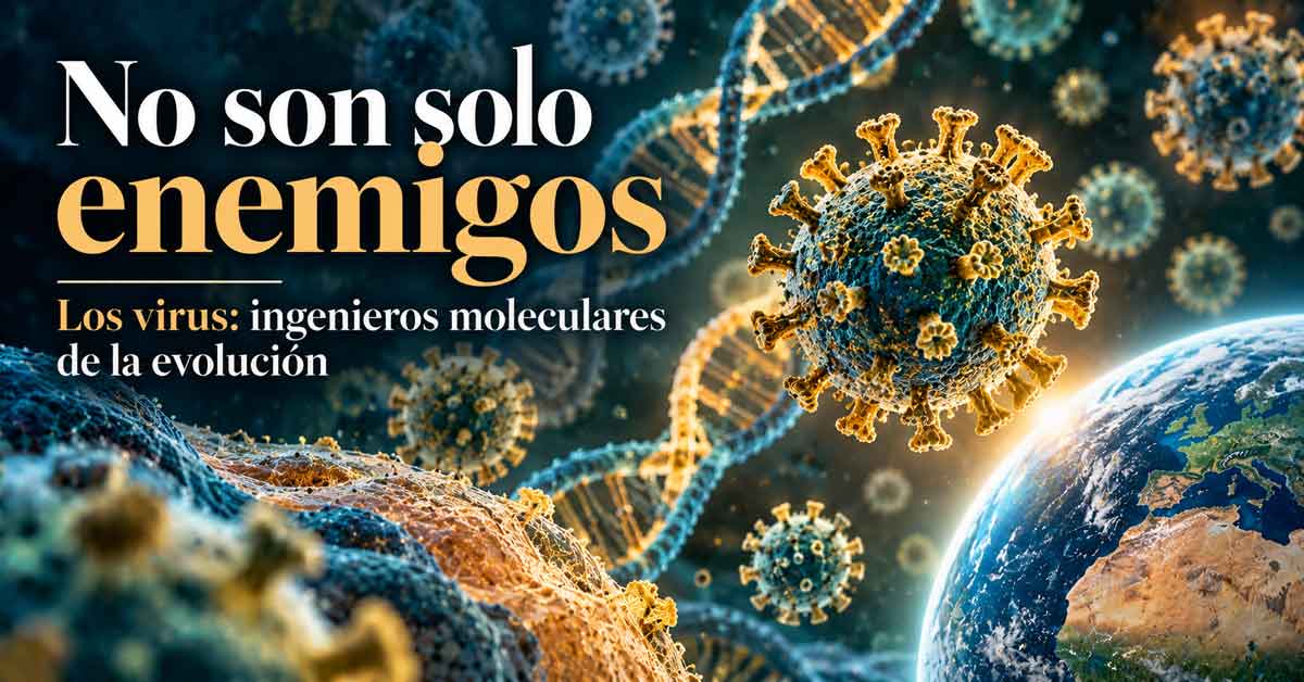 No son solo enemigos Los virus: ingenieros moleculares de la evolución